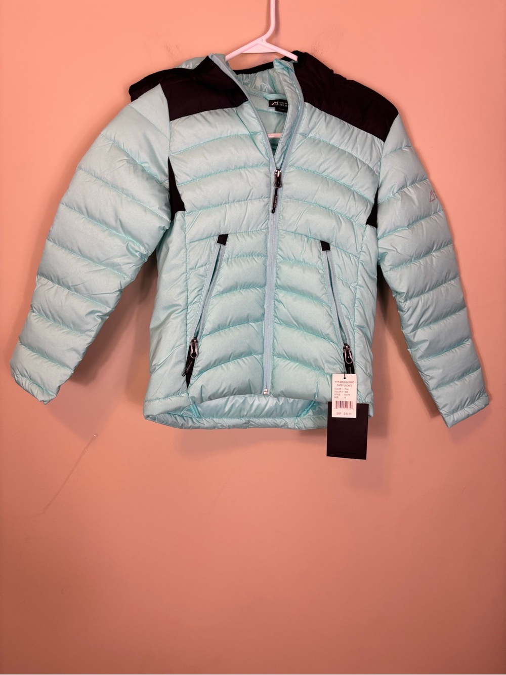 New Boulder Gear Light Blue Quilted Puffer Jacket - Little Girl’s Medium